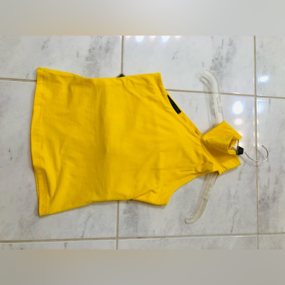Boston Proper Yellow Sleeveless Top